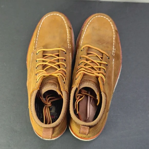 Irish Setter Mens Moc Toe Boot 9.5 Brown Setter Fifty Leather Work Wedge 3918 - Picture 5 of 12